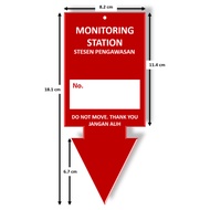 Rodent Bait Station Indicator Sign Board. Tag