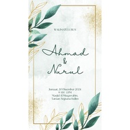 Kad Kahwin Digital | Digital Wedding Card | Kad Jemputan Digital Engagement Card | Video Jemputan Ka