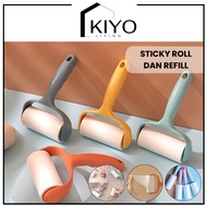 KIYO Sticky Roll Hair Cleaner Roller Cat Hair Cleaner Refill Clothes Dust Cleaner Cat Hair Roller Re