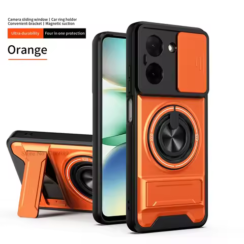 Armor Case For Poco X8 Pro Case Shockproof X8Pro Slide Lens Protector Phone Cover For Xiaomi Poco X8