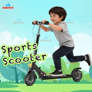 Children's Kick Scooter Folding Adjustable & Foldable Scooter 2 Wheels For Big Kids Ages 3-12