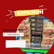 Kertas papir RAW coklat & hitam ukuran 1/4 78mm 1 box/ 1pack