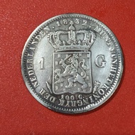 Koin Perak Belanda 1 Gulden Willem I 1832 koin silver langka TP32tm