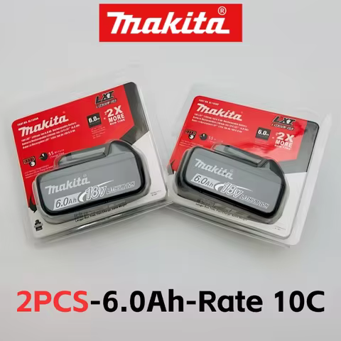 🔋Makita Genuine 18V Battery 10C Discharge Rate Battery Cell for Makita 18V LXT Power Tools 6.0Ah BL1