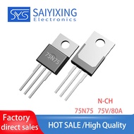 10PCS 75NF75 TO-220 Brand New MOSFET P75NF75 75N75 Transistor 75V 80A STP75NF75