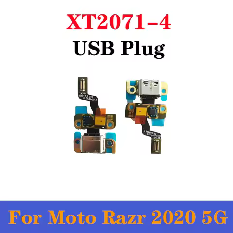 For Motorola Moto RAZR 2020 5G XT2071-4 MIC Microphone USB Plug Charging Port Charge Board Phone Fle