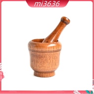 Wooden Mortar and Pestle Set,Mortar and Pestle Wood Wooden Mortar Pestle Grinding Bowl Set Garlic Crush Pot Kitchen Tool Easy to Use