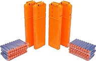 LinnJames 4 Pack of 18-Dart Bullet Quick Reload Clips - This Magazine Cartridge is Great for Play with Nerf Guns N-Strike Elite Series Foam Dart Blasters and Accessories