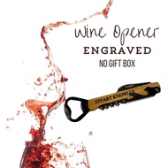 Wine Bottle Opener Swiss Corkscrew Personalized Groomsman Giveaway Corporate Fathers Day Gift Set