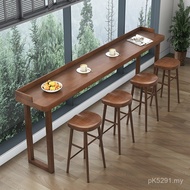 Cafe Bar Table Narrow White Waxwood Household Table Chair Balcony Wall Bar Long Table High Table Sol
