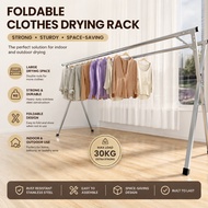 Thickening Stainless Sampayan Foldable Clothes Drying Rack Heavy Duty Rustproof Indoor Outdoor Laund
