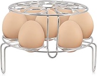 TOMOTE Egg Steamer Rack Trivet for Instant Pot Accessories 5 Qt, 6 Qt, 8 Qt Pressure Cooker - 2 Pack Stackable 304 Stainless steel Multipurpose Cooling Rack (2 Pack)