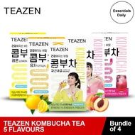 SG Home Mall South Korea Tea [Bundle of 4] Teazen Kombucha Tea (Powder) New Flavors! Lemon Citron [Essentials Daily]