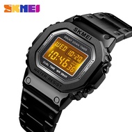 SKMEI SOLID JAM TANGAN PRIA FASHION STAINLESS STEEL SKMEI 1456 DIGITAL TAHAN AIR