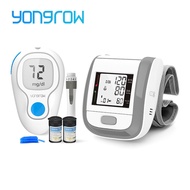 Yongrow Digital Wrist Blood Pressure Monitor and Blood Glucose Meter Blood Sugar Test