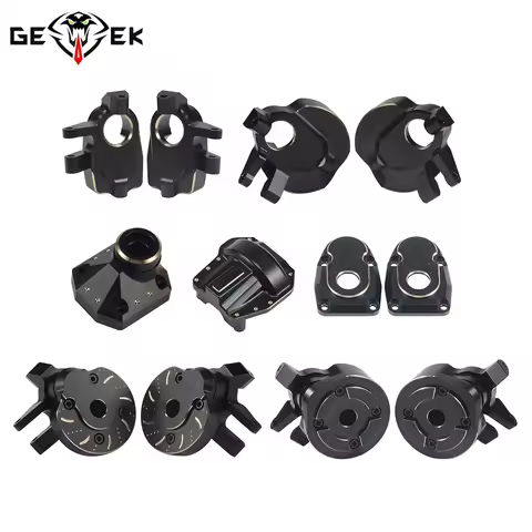 Brass Portal Cover Steering Knuckles Diff Covers Weights for Axial Capra 4WS SCX10 III AR45P Vanquis