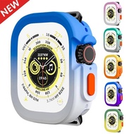 AppleWatchUltra2 TPU Gradient Color Anti Fall Watch Case For Apple Watch Series 9 8 7 41mm 45mm Watch Protector Bumper Shell For Apple Watch Series 6 5 4 SE 40mm 44mm Ultra 2 49mm