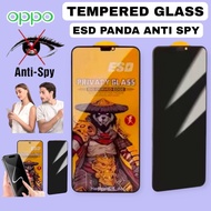 Tempered Glass Esd Panda Anti Spy Screen Protector Oppo A76 A77 A77s A78 A79 A80 A91 A92 A93 A94 A95