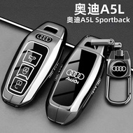 First Car Audi A5L Key Cover on Car Audi A5L Sportback Car Premium Metal Protective Case Buckle