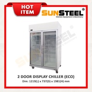 【SUNSTEEL】Commercial 2 Door Display Chiller / Peti Sejuk 2 Pintu (Eco)