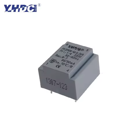 YHDC PE2006-M 0.35VA 110V-230V / 6V/7.5V/9V/12V/15V/18V/24V Vacuum Epoxy Encapsulated Safety Isolati