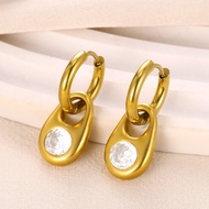 Hoop Earrings Stainless Steel Pull Hoop Creative Earrings Earrings Earrings Earrings Earrings 26.3.1