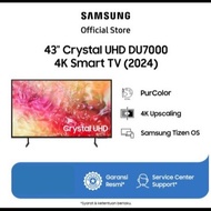 SECOND! Samsung 43 Inch Crystal UHD DU7000 4K Smart TV UA43DU7000KXXD