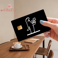 [WillBeRedS] La Linea Funny Anime Pattern Credit Card Sticker Used For EBT, Transportation, Keys, Cr