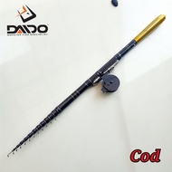Joran pancing tegek 4,5 meter full carbon custom kolongan