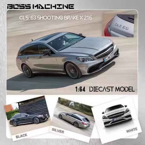 Boss Machine BM 1:64 CLS 63 Shooting Break Hunting Car Alloy Car Model
