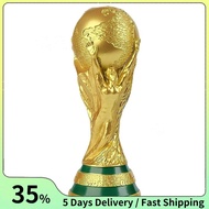 2022  Soccer Ball, 2022 Qatar  Trophy Full Gold Plated Resin  Cup Model Souvenir 9cm