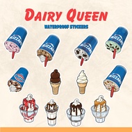 DQ Dairy Queen Ice Cream Waterproof Stickers Blizzard Laptop Tumbler Food Filipino Pinoy