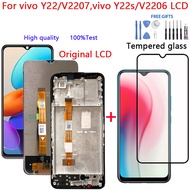 For vivo Y22 Y22s Y17S  Y36i Y36m LCD Display Touch Screen With Frame Digitizer Assembly Replacement