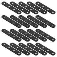 (GPBS) 20Pcs Straight Brackets 4 Inch Straight Brace Flat Mending Plates Repair Fixing Joining Brack