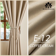 BlackPeacock【Ready Stock】Esquisse Series /Soft Thick Velvet Curtain /90–99% Blackout / Langsir Hotel