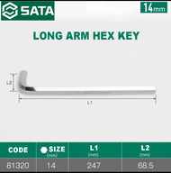 SATA 1.5-17MM Long Arm Flat Head Hex Key Allen Key Allen Hex Key Set Sata Tools Sata Hex Key Kunci H