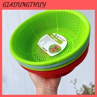 Chau Hung round plastic basket for storing vegetables, meat, fruits, convenient and multi-purpose in
