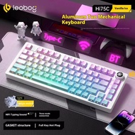 NEW LEOBOG Hi75C Full Aluminium Mechanical Keyboard 3Mode Wired RGB Kit Customed with Knob Hot Swap 