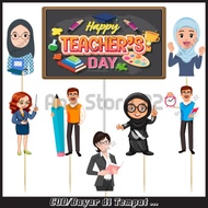 Karakter Selamat Hari Guru Hiasan Kue Karakter Happy Teacher Day