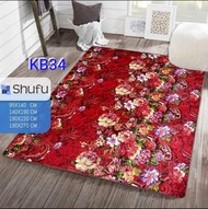 Karpet Malaysia| Ukuran 95cm x 140cm | Karpet lantai | ambal malaysia | karpet bulu halus lembut teb