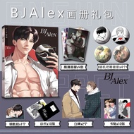 ☁Bj Alex Korean manhwa Photo book card acrylic stand card sticker badge key chain set as gift to ♛♣