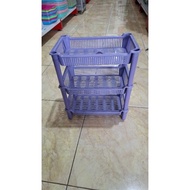 Spice rack, plastic onion rack, 3-tier mini ice rack