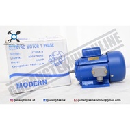 MESIN HP MODERN DYNAMO MOTOR Engine Drive 1/4Hp 4P 1Ph 1400rpm / Dynamo Electro Motor 0.25 4 Pole 1 