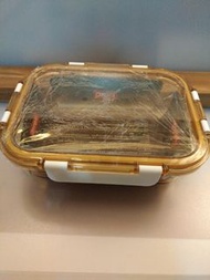 康寧pyrex 琥珀色玻璃保鮮盒980ml