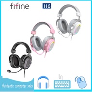FIFINE H6 Headworn wired earphone game specific 7.1 earphones