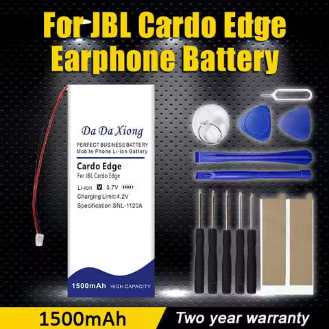 Replaces 1500mAh 592653 Battery For JBL Cardo Edge / Packtalk Bold Gaming Headset Headphone + FREE T