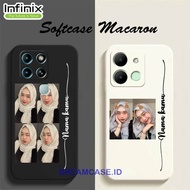 SOFTCASE MACARON COSTUME FOTO SENDIRI FOR INFINIX SMART 4 SMART 5 SMART 6 SMART 7 HOT 10S HOT 10 PLA