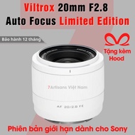 Worldwide Viltrox 20mm F2.8 AF Limited Edition Lens for Sony E/FE - AF Wide Angle Viltrox Lens