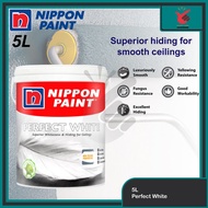 5L Nippon Perfect White Nippon White Paint Nippon Paint Perfect White Cat Rumah Putih Nippon Paint W