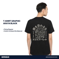 Erigo T-Shirt Graphic Akaya Black - Unisex T-Shirt